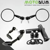 Apachi Nova 125 Modifiye Seti-Siyah-Yuvarlak Gidon Ayna-Md08993