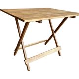 Apak Ahşap Dekoratif, Balkon, Bahçe, Piknik Için Ahşap Katlanır Masa 80 cm 60 cm - 80 x 60