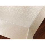Apakay Krem Renk Altı Astarlı Pvc Muşamba 140x220 cm Masa Örtüsü