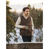 Apaydın İş Güvenlik Aba Yelek (Keçe Yada Kıl Yelek) - Kahverengi - 2XL