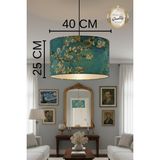 Apcasa Decor Van Gogh Badem Çiçekleri Sarkıt Avize - Çok Renkli
