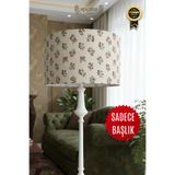 APCASADECOR Antik Rose Lambader Başlığı Metal Kasnaklı