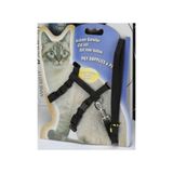Apco Kedi Tasması Bel Göğüs Ayarlanabilir Tasma P405Ss Siyah 1.55 Cm Gri