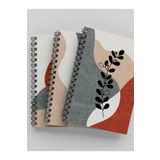 Apeirona | Limitless Art 3'lü Çizgisiz Defter - Çelik Spiral - A5 - Toplam 270 Sayfa - İvory Rengi Dokulu Kağıt