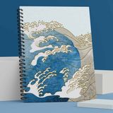 Apeirona Noktalı Defter | Takeda Serisi | 100 Sayfa | Spiralli | Sert Karton Kapak | Bullet Journal - 1 Adet - Bleu Azur