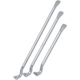 Apeksal Sait Demirci 45 cm , 60 cm , 75 cm 3'lü Set Sökü Demiri Krom Kaplamalı Kancalı Manivela Levye - 3'lü Set(45+60+75)