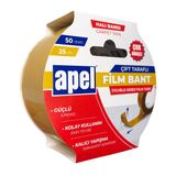 Apel Şeffaf 50 mm Çift Taraflı Film 25 mt Halı Bandı