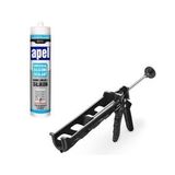 Apel Şeffaf Silikon 250 Ml + Silikon Tabancası Plastik Set