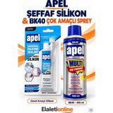 Apel Şeffaf Tüp Silikon + Apel Pas Sökücü 400 ml