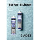 APEL Ss701 Genel Amaçli Şeffaf Silikon - 2 Adet- Tamir Montaj Silikon