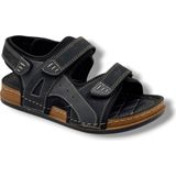 Apella Campüs 7001-26 Cırtlı Ultra Soft Erkek Sandalet - Siyah