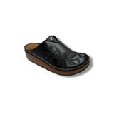 Apella Safir 797-26 Gül İşlemeli Anatomik Sabo Kadın Terlik