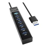 Apera AN-76 USB 3.0 Super Speed 7 Port 5 Gbps USB Çoklayıcı Hub 1Mt Kablo