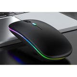 Apera BN28 Kablosuz Wireless Mouse Sessiz Tık RGB Aydınlatmalı Şarj Edilebilir (Mat Siyah)