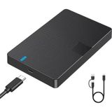 Apera CR11 Type-C 3.1'den Type-C 3.1 ve USB 3.0'a 2.5” Hdd/ssd Harici Disk Kutusu – USB 3.0/3.1, Tak-Çalıştır, 6tb Destekli, Aletsiz Kurulum, LED Göstergeli, Windows ve Mac Uyumlu