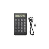 Apera CR43 2'si 1 Arada Kablosuz Bluetooth ve 2.4 Ghz Bağlantı Nümerik Klavye ve Hesap Makinesi Keypad