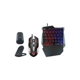 Apera G508 Mobil Oyun Kablolu Klavye Mouse Kombo Paket Seti PUBG Dönüştürücülü Tek El Kullanım Gaming