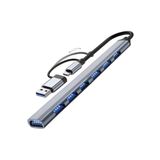 Apera Gn-83 Multi Port Type-C Ve Usb Girişli 7 Port Usb Hub Otg Çoğaltıcı Tablet Telefon Bilgisayarlar