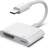 Apera Light-ning ile Uyumlu HDMI Dönüşüm Kablosu Adaptörü iPhone ile Uyumlu 8 pin Yüksek Hızlı Dijital TV AV Tak-Çalıştır 1080P Full HD (TA2)