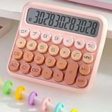 Apera MT21 Hesap Makinesi 12 Haneli Mekanik Tuşlu Büyük LCD Ekranlı Eski Daktilo Tarzı - Pembe