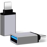 Apera MT49 USB 3.0 To Type-C Otg Dönüştürücü Adaptör iPhone ile Uyumlu 15 Android Macbook ile Uyumlu - Silver