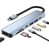 Apera TR-35 7 Port Mac Uyumlu Thunderbolt 3 ile Uyumlu HUB Type-C to 4K HDTV 2x USB3.0 2x USB C PD Şarj Micro SD ve SD Kart Okuyucu