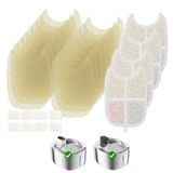 APETDOLA Kablosuz Kedi Su Çeşmesi Filtresi, 4'lü Paket Filtre, 16 Ön Filtre Süngerli Kedi Çeşmesi Paslanmaz Çelik 150 oz, Evcil Hayvan Çeşmesi Pille Çalışan 6 Katmanlı Yedek Filtre