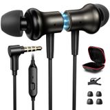 APETOO Kablolu Kulak İçi Kulaklıklar, Manyetik Kulaklık Kablolu Kulak İçi Kulaklıklar, 3,5 mm Jak, Mikrofon, Gürültü Engelleme, iPhone, Samsung, Dizüstü Bilgisayar, Oyun Kumandası, Çocuklar, Okul