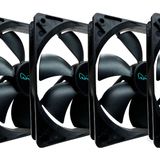 APEVIA CF514S-BK kasa fanı, 140 mm, 4 kutuplu Molex ve 3 kutuplu anakart fanı, sessiz kasa fanı, 5 adet