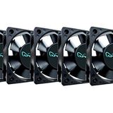 Apevia CF6025S-5 (5 Adet) 60 mm x 60 mm x 25 mm Siyah Kasa Fanı W/4PIN Molex + 3PIN Anakart Adaptörü