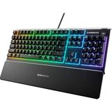 Apex 3 Gaming Klavye, 10 Bölgeli Rgb Aydınlatma, Sessiz Switch, IP32 Sıvı Dayanıklılık, Premium Manyetik Bilek Desteği, Türkçe Qwerty