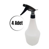Apex Boş Sprey Şisesi- Gri Sıvı Püskürtme Sprey Şişesi ,Kimyasala Dayanıklı 4 Adet