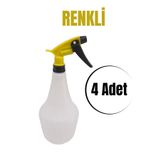 Apex Boş Sprey Şişesi- Renkli Kimyasala Dayanıklı Sprey Şişe , Sıvı Püskürtmek İçin Boş Fıs Fıs 4 Adet