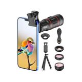 Apexel 18X Telefoto 4'ü 1 Arada Lens Kiti