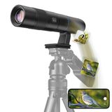 APEXEL 45X Telefoto Lens Akıllı Telefon için: Uygulama kontrolü ve taşınabilir teleskop, kuş gözlemciliği, yaban hayatı, seyahat ve spor için kablosuz dijital lens.