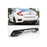 APEXİ Honda Civic Fc5 Uyumlu Egzoz Görünümlü Arka Difüzör 2016-2021 Model Uyumlu