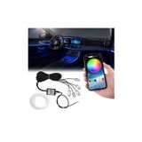 Apexi Toptanotomarket 5 Çıkışlı Araç Içi Atmosfer Ambiyans Led Neon Ip Led Rgb App Kontrollü