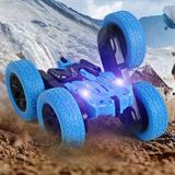 Apexma 2.4ghz Uzaktan Kumandalı Full Fonksiyon Yedek Şarjlı Batarya Işıklı 4x4 Rc Akrobat Araba Mavi