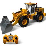 Apexma 2.4ghz Uzaktan Kumandalı Şarjlı Buhar Atan 9 Kanallı Buldozer Sesli Işıklı Metal Kepçeli Iş Makinesi - Sarı