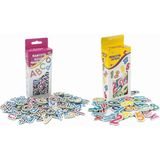 Apexma 2'li Set Manyetik Mıknatıslı Türkçe - Ingilizce Harfler & Sayılar - Eğitici Alfabe - Sayılar Magnet - Renkli