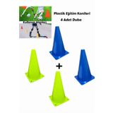Apexma 4'lü Plastik Anaokulu Ve Açık Hava Bahçe Aktiviteleri Eğitim Konileri - Futbol Duba Oyun Seti