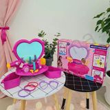 Apexma Aynalı Oyuncak Aksesuarlı Barbie Güzellik Salonu - Kızlar Için Eğitici Güzellik Seti