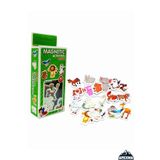 Apexma Manyetik Mıknatıslı Hayvanlar Eğitici Hayvanları Tanıma Buzdolabı Sticker Oyuncak Magnet