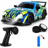 Apexma Oyuncak 2.4ghz Uzaktan Kumandalı 4x4 Şarjlı LED Işıklı Drift Yapan Araba - Uzaktan Kumandalı Rc Drift Aracı - Mavi