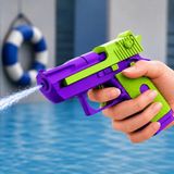 Apexma Oyuncak Manuel Geri Tepmeli Su Silahı 13 cm - 100 ml Su Depolu Açık Hava Su Tabancası - Yeşil