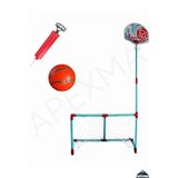Apexma Oyuncak Portatif Kale-Pota Oyun Seti - Futbol Kalesi Basket Potası 2'li Oyun Seti