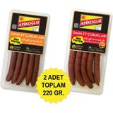 Apikoğlu Atıştırmalık Dana Et Çubukları (110 Gr.) 2'li Paket (Acılı-Sade) - 1 Adet