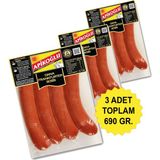 Apikoğlu Doğal Füme Dana Frankfurter Sosis Üçlü Paket - 1 Adet