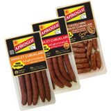 Apikoğlu Üçlü Atıştırmalık Dana Et Çubukları (110 gr) (Cevizli-Acılı-Sade) - 1 Adet