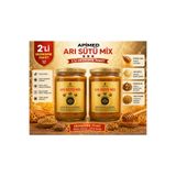 Apimed Arısütü Mix 2'Li Set 2*700 Gr - Arı Sütü, Yaş Polen, Propolis, Perga Ve Bal Karışımı -